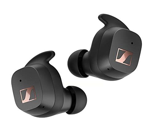 Sennheiser SPORT True Wireless Earbuds - Bluetooth In-Ear Headphones for Active Lifestyles, Music and Calls with Adaptable Acoustics, Noise Cancellation, Touch Controls, IP54 and 27-hour Battery Life