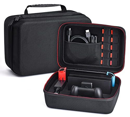 Carrying Storage Case for NS Switch/Switch OLED, Younik Large Storage Case for Switch Console & Accessories