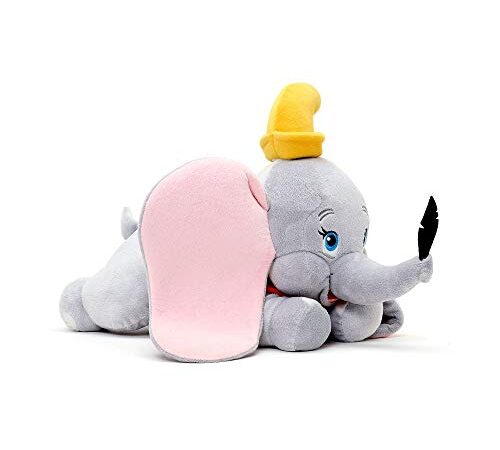 Disney Store Official Dumbo Baby Soft Toy, 31cm/12, Cuddly Plush Toy in Flying Position with Embroidered Detail and 3D Ears, Suitable for All Ages