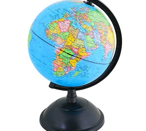 Exerz Educational World Globe 20cm Swivel Rotating Desk Top Globe - Diameter 20cm (Engish)