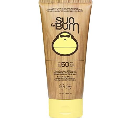 Sun Bum Original SPF 50 Sun Cream Lotion, Broad Spectrum Moisturizing Sunscreen with Vitamin E, Vegan and Reef Friendly with UVA/UVB Protection, 177 ml