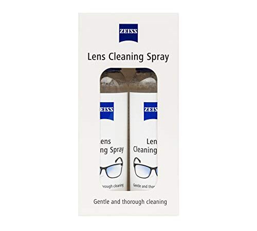 ZEISS Lens Cleaning Spray, Twin Pack for Cleansing Optical Surfaces, Glass and Plastic Cleaner, for Glasses, Spectacles, Cameras, Microscopes, Digital Screens and Ski Goggles,120 ml (Pack of 2)